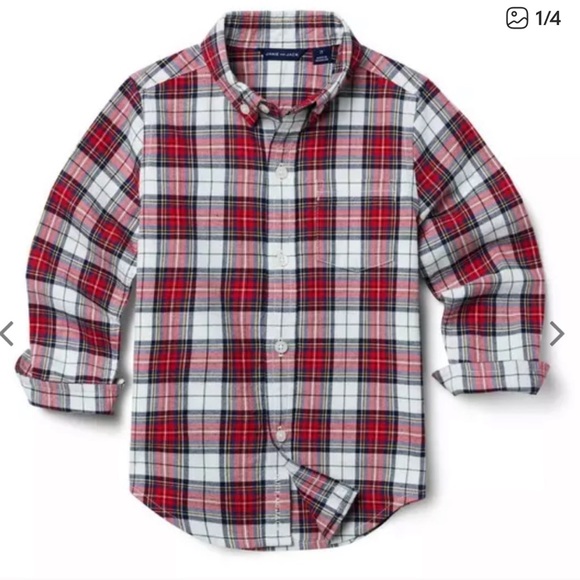 Janie and Jack Other - Janie and Jack Tartan Plaid Button-Up Shirt